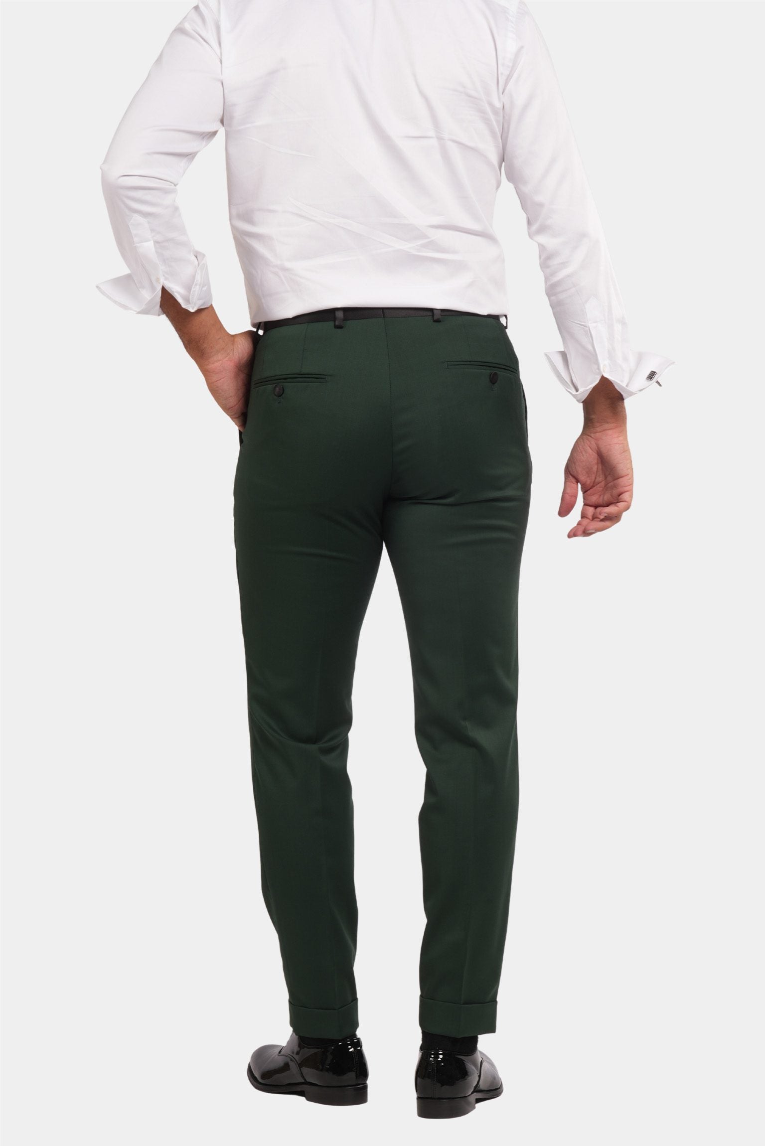 Grüner Slim Fit Doppelreihiger Smokinganzug