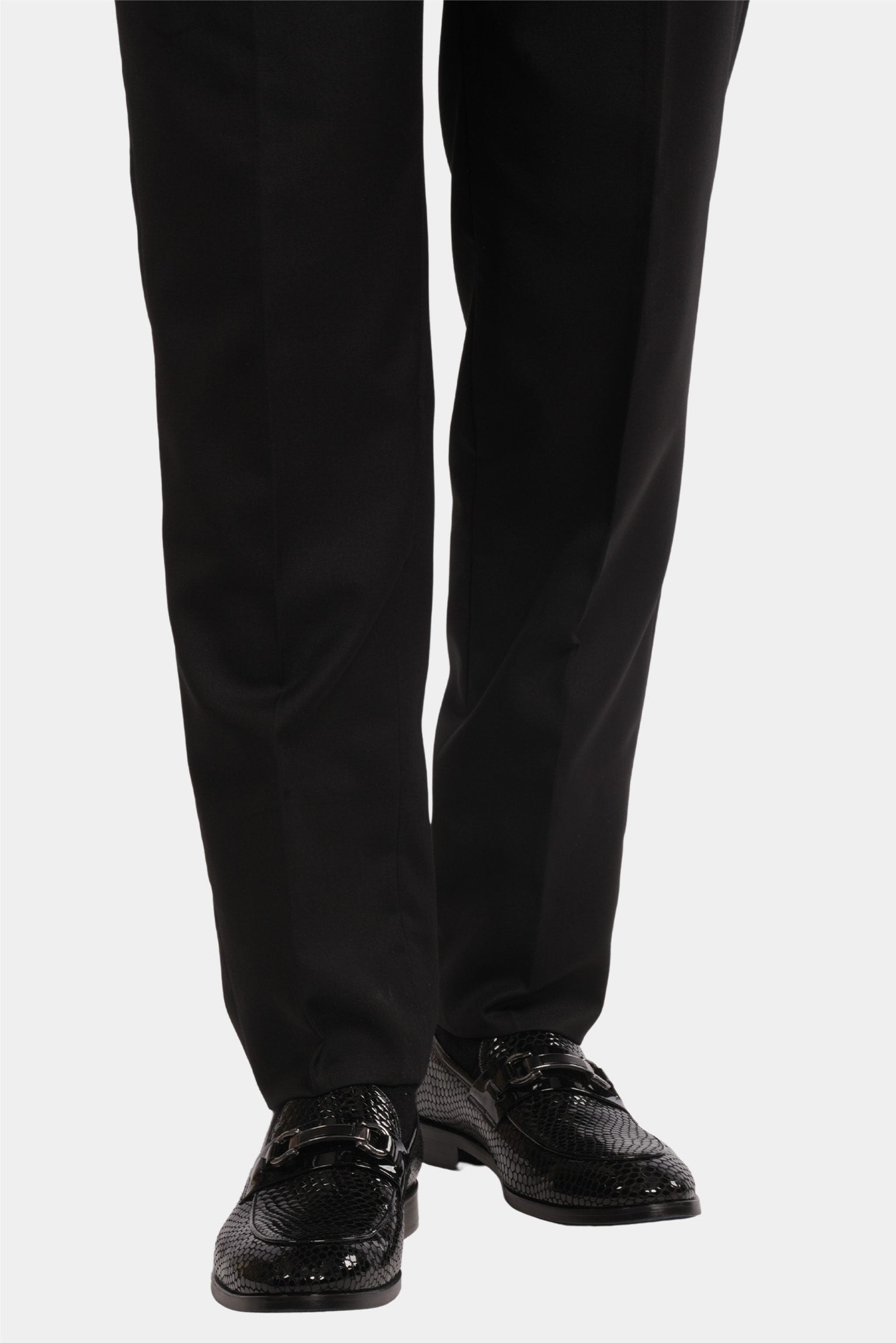 Elfenbein Slim Fit Einreihiger Smokinganzug