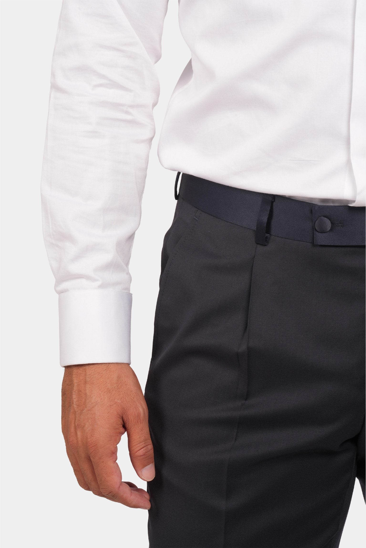 Dunkelblauer Slim Fit Einreiher Smoking-Anzug