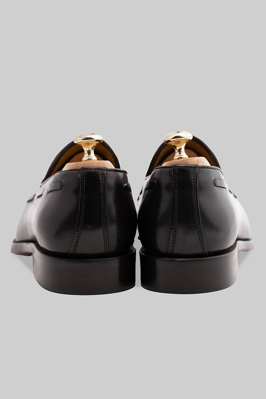 Brauner Tassel Loafer aus Kalbsleder