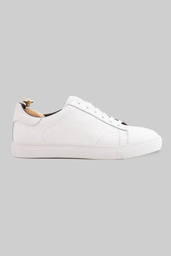 Sneaker aus weissem Hirschleder