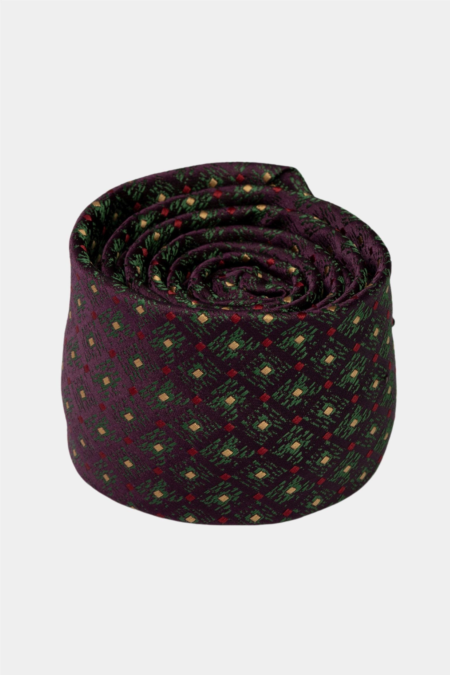 Bordo Geometric Microfiber Tie