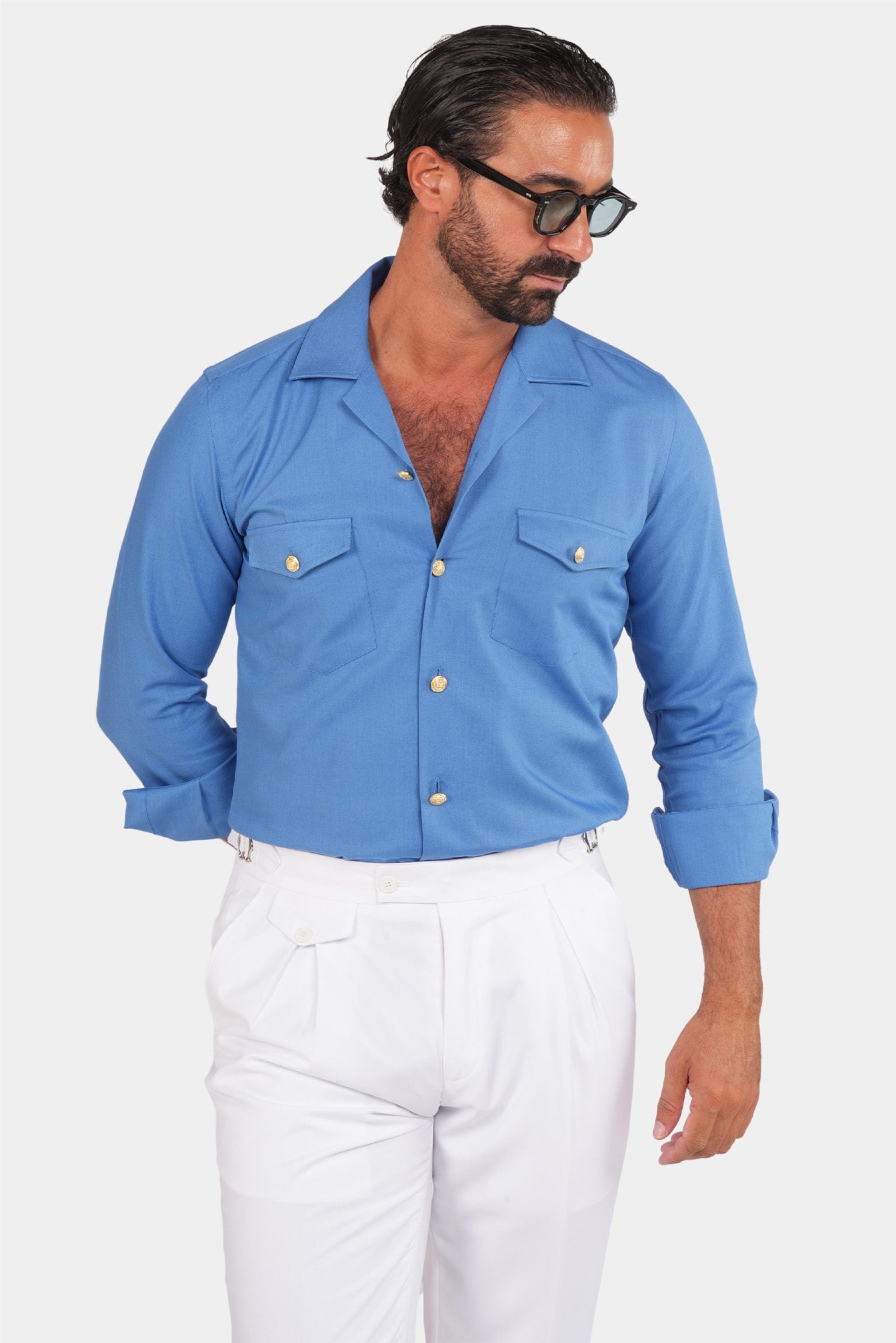 Italienische Hose in Weiss