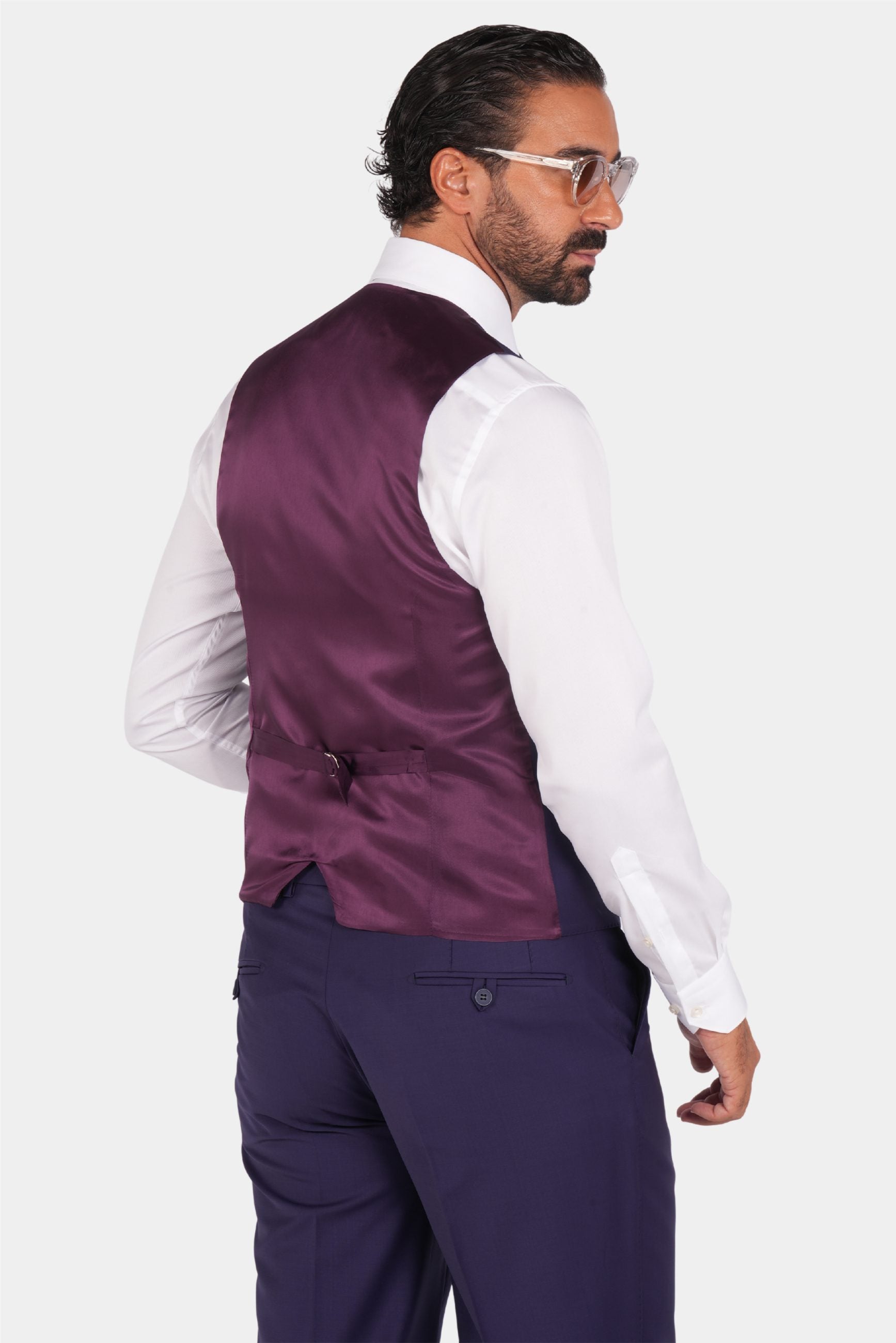 Violet Modern Fit Single-breasted Handmade