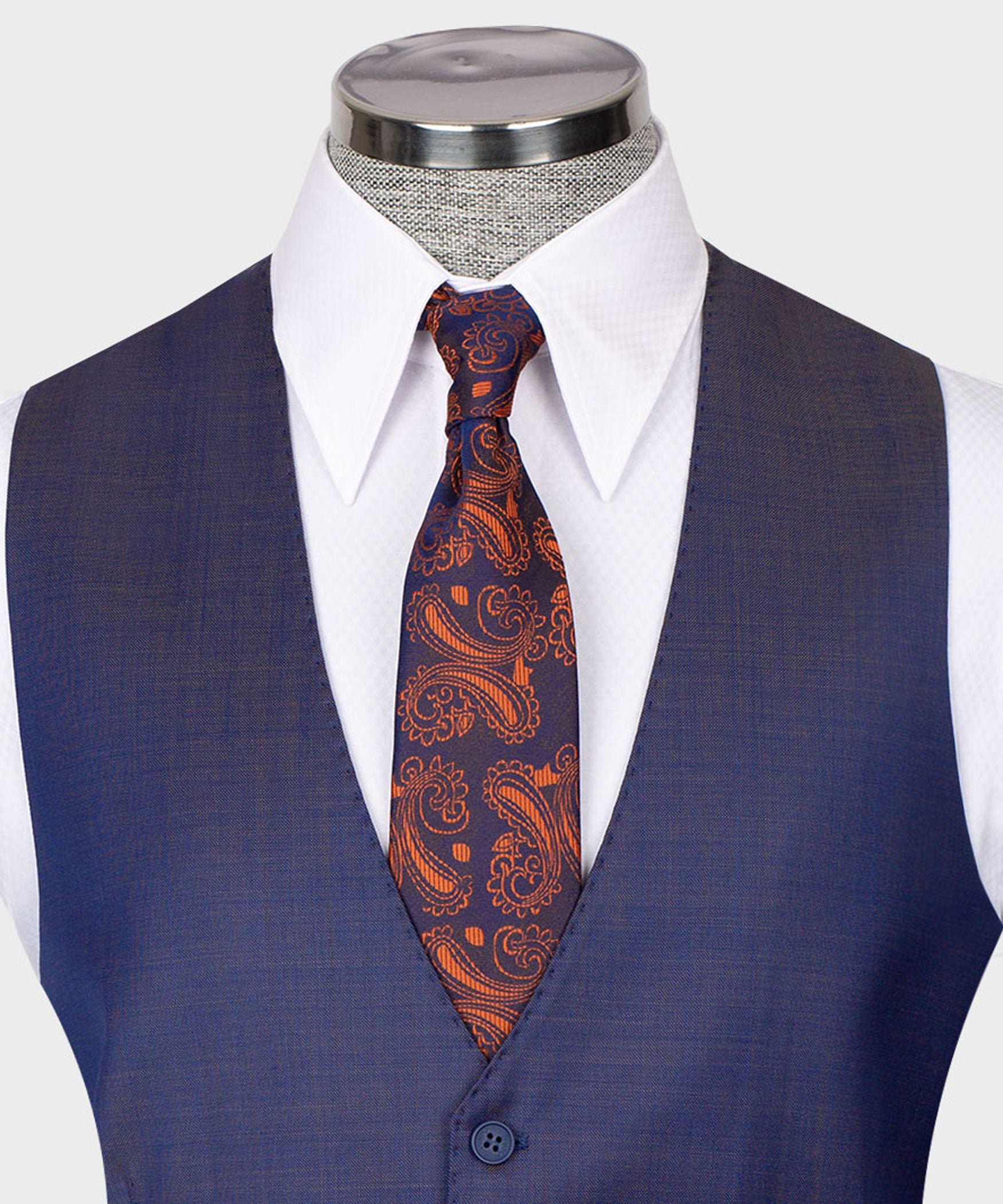 Navy blauer einreihiger Anzug in moderner fit
