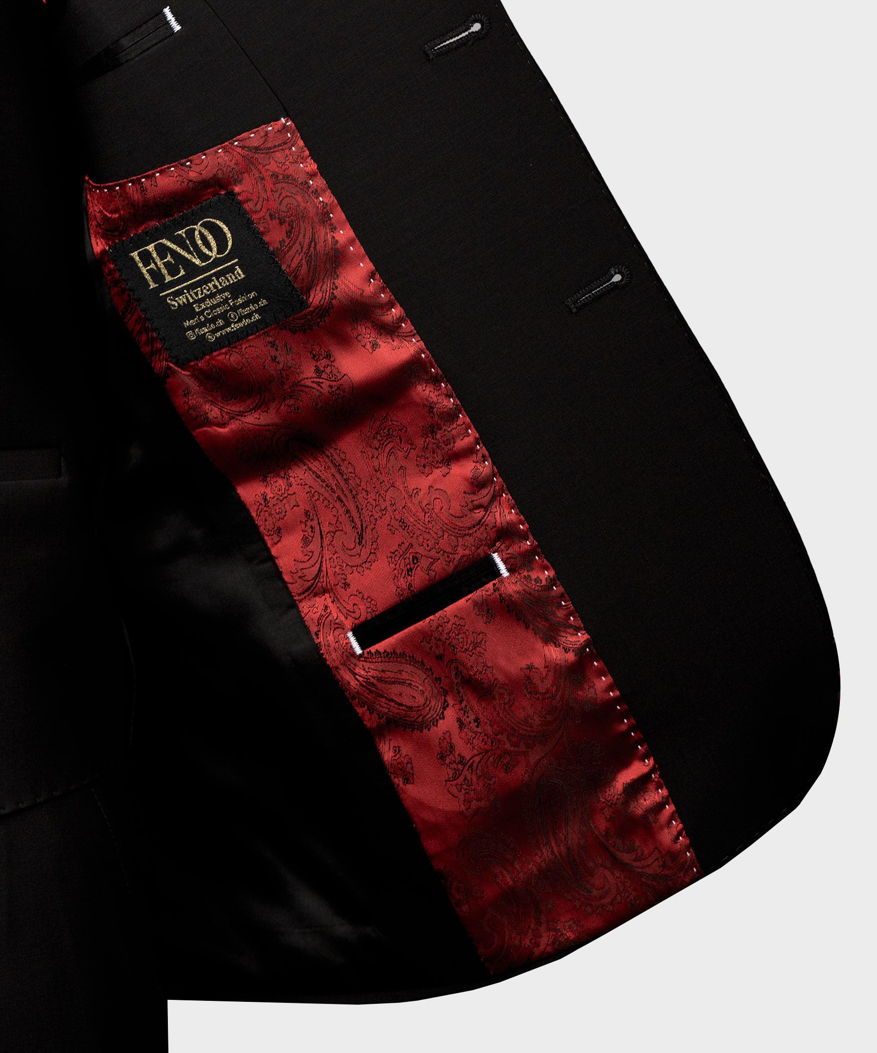 Schwarzer einreihiger Anzug Modern Fit