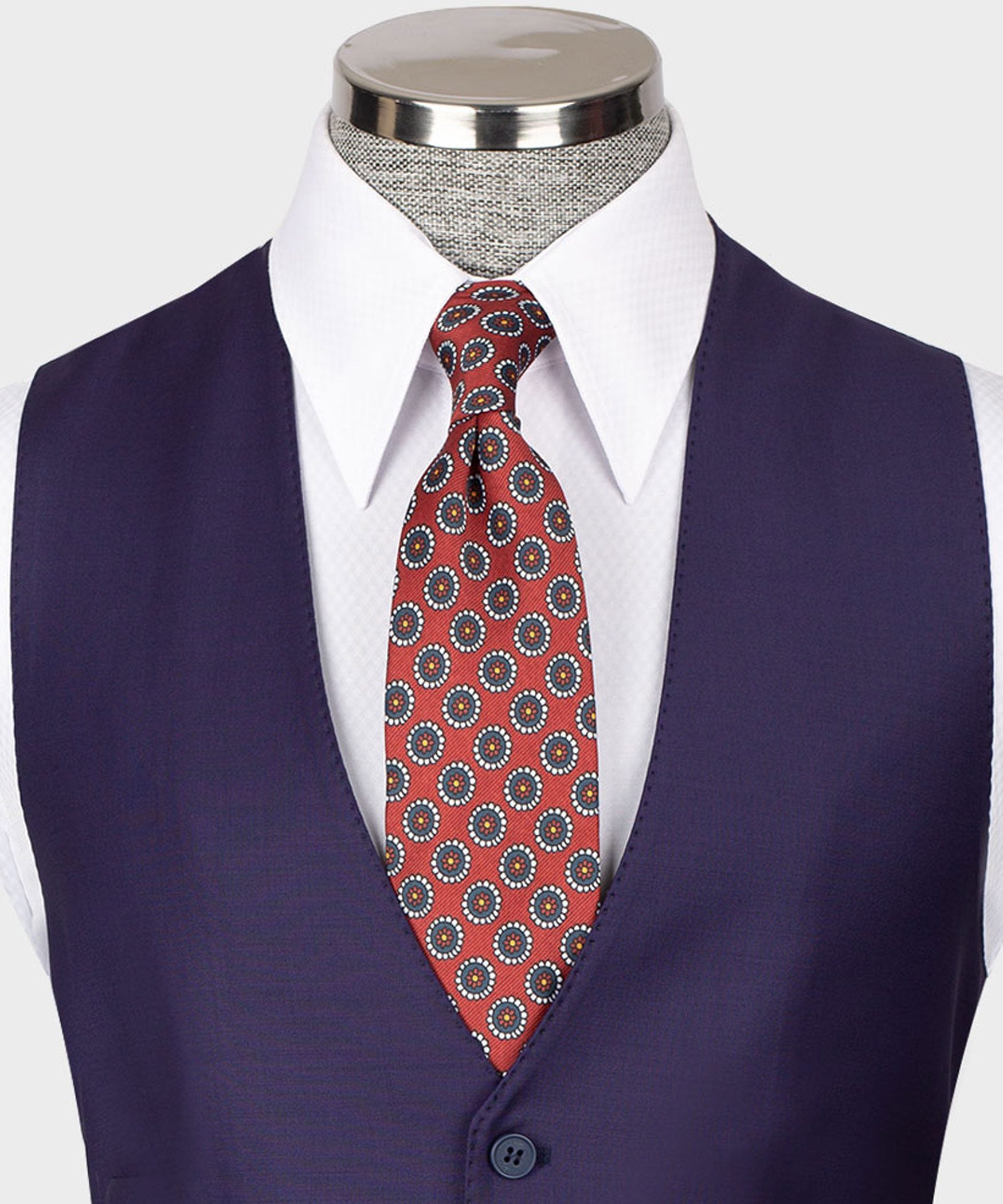 Violet Modern Fit Single-breasted Handmade