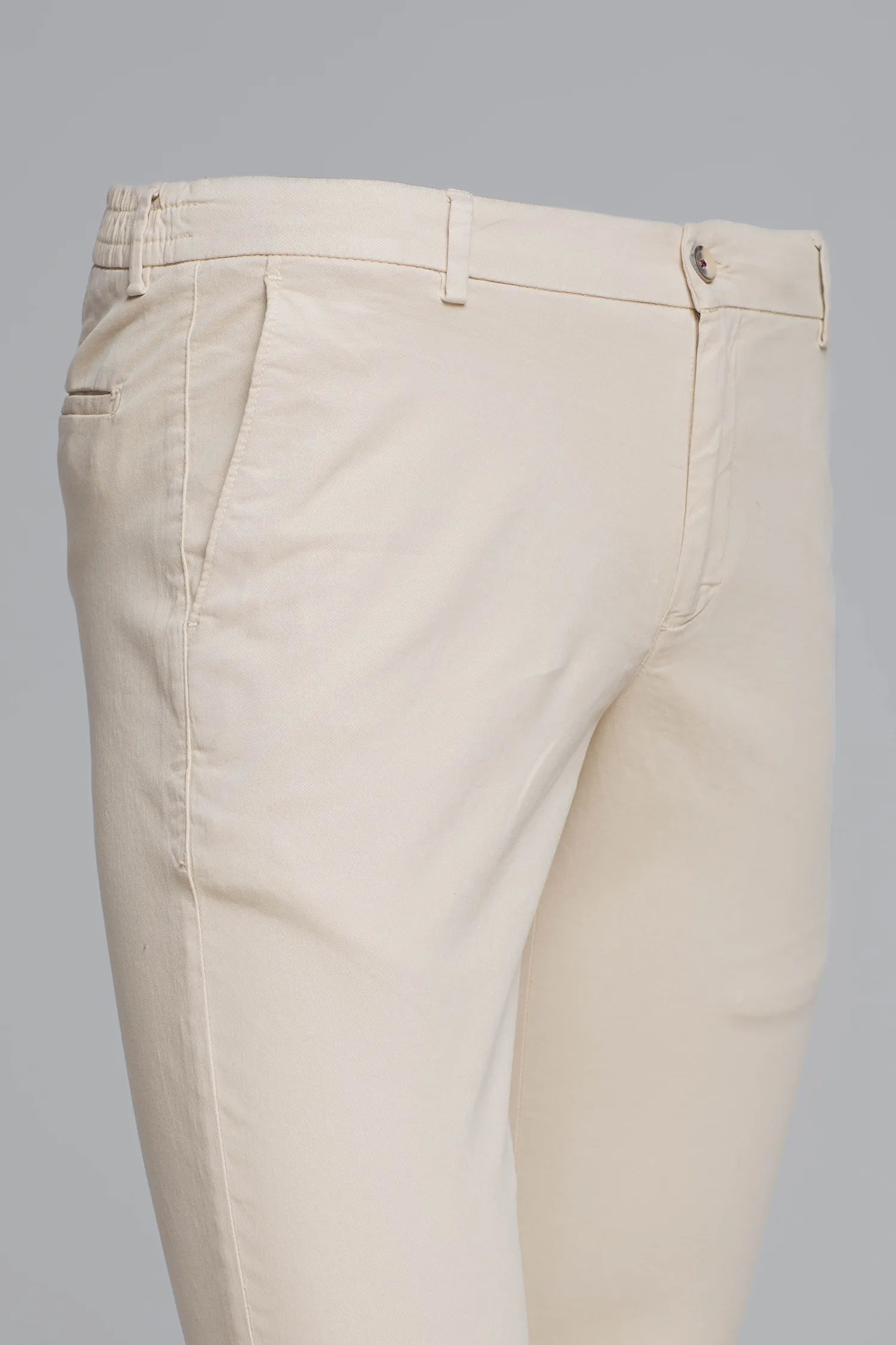 Beige Slim Fit Chinos