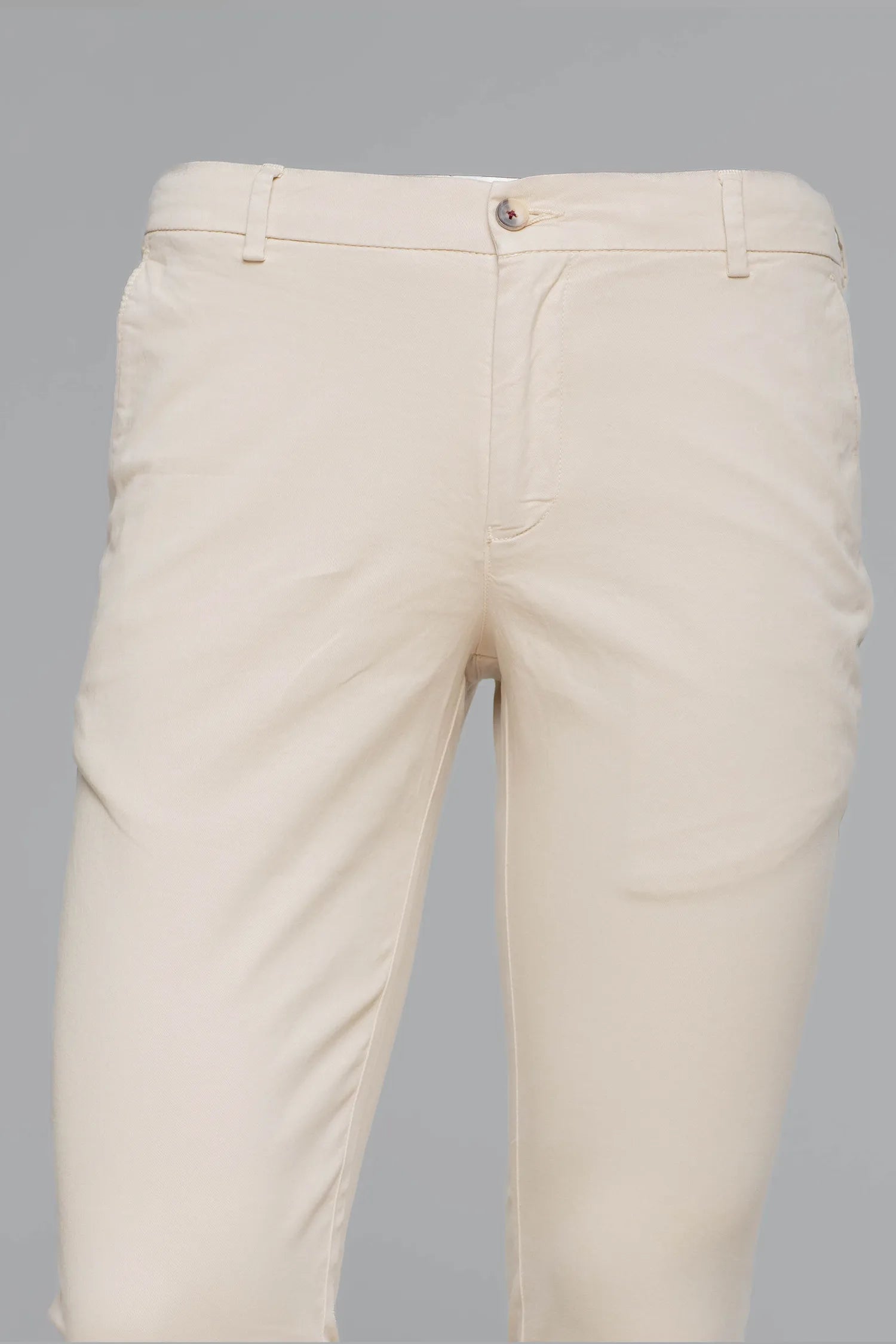 Beige Slim Fit Chinos