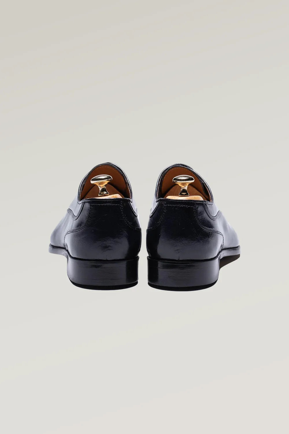 Oxford Schuh aus Büffelleder navy blau