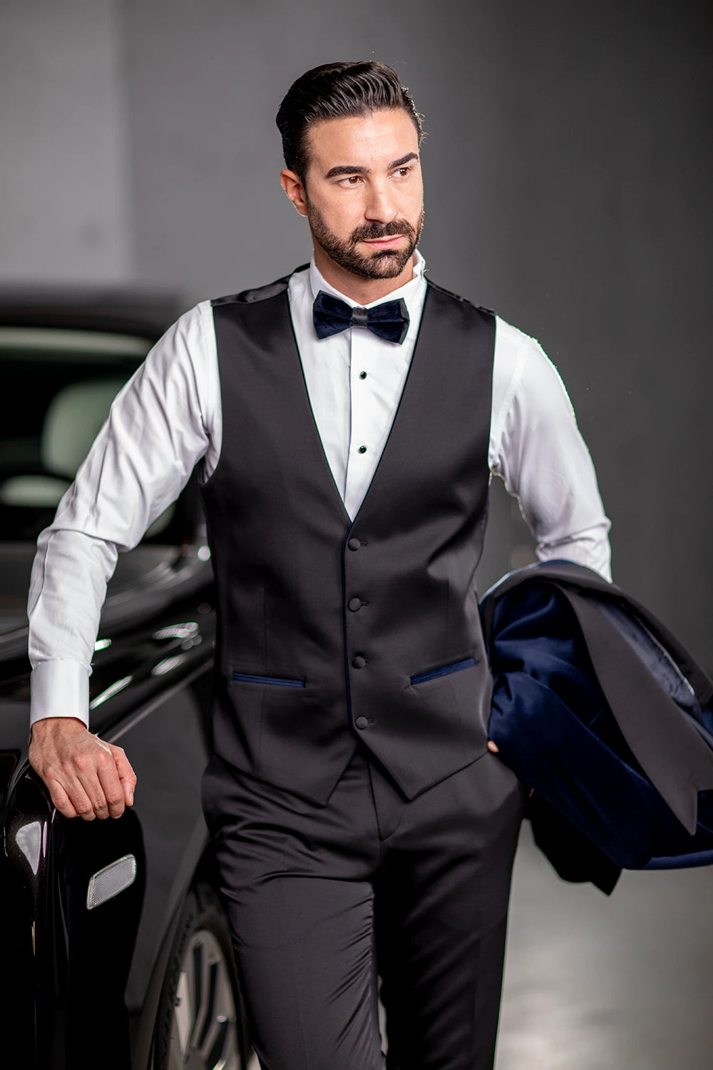 Navy Samt Smoking Herren – Eleganter Hochzeits- Galaanzug