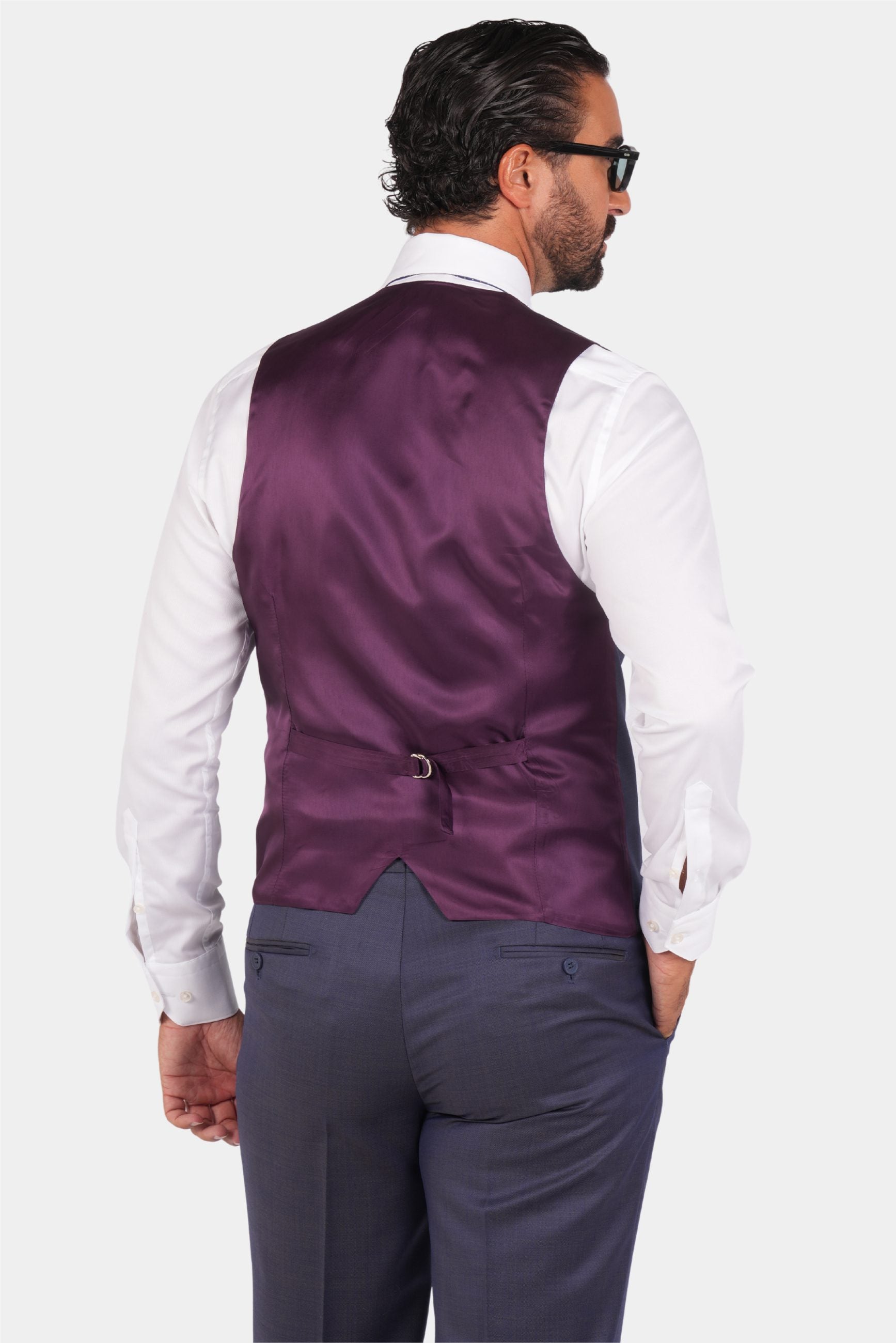 Navy blauer einreihiger Anzug in moderner fit