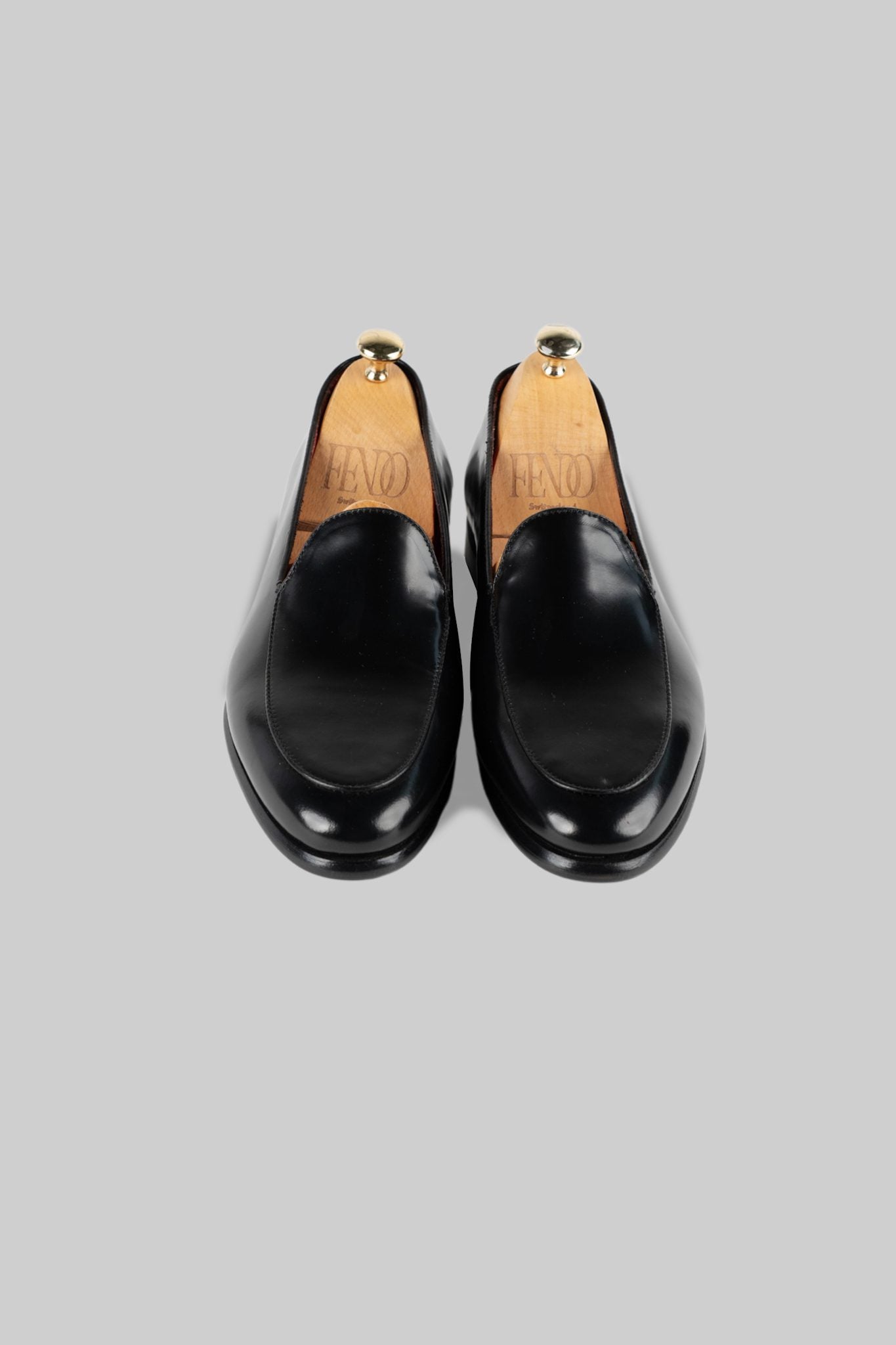 Schwarzer Leder Loafer
