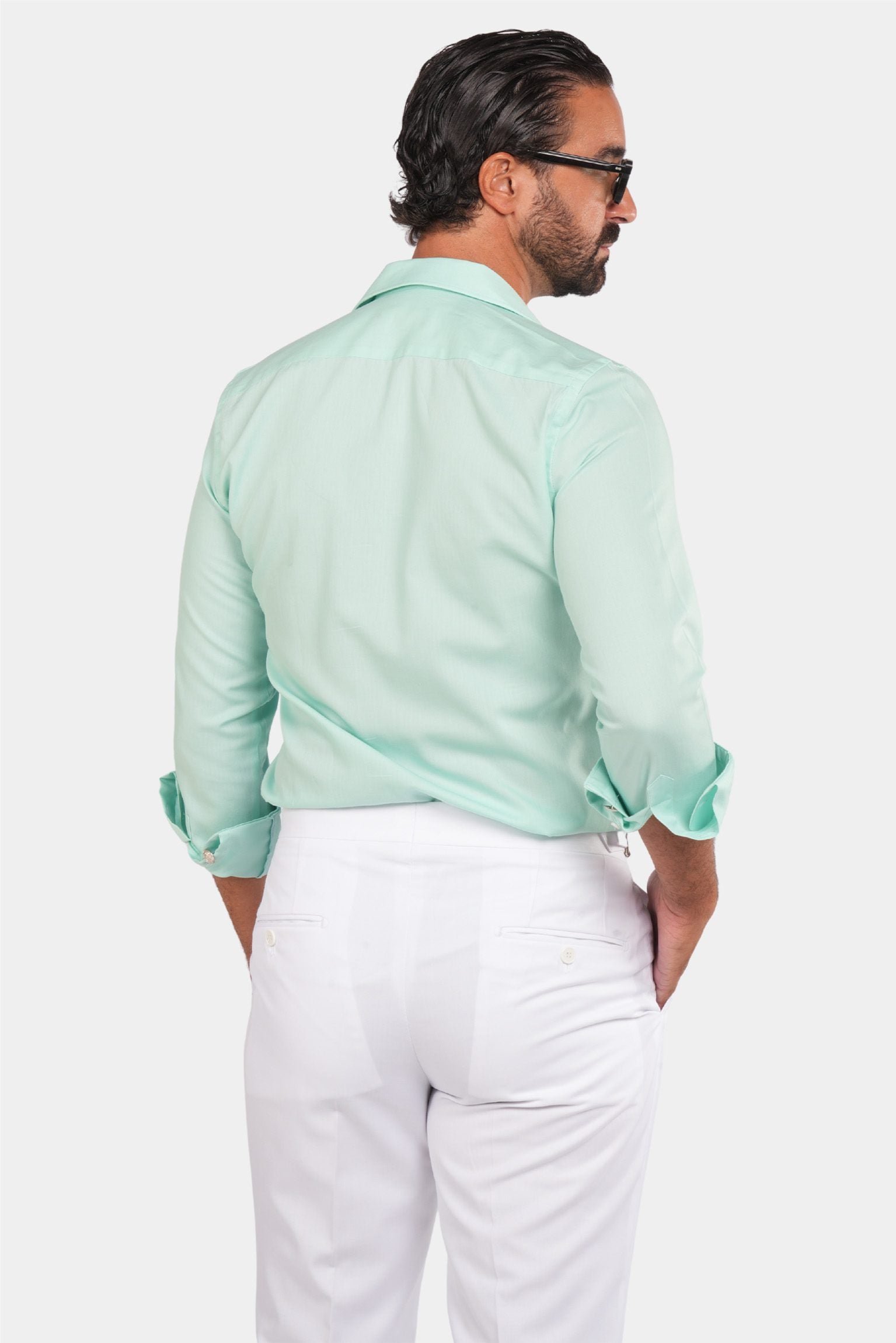 Turquoise safari shirt