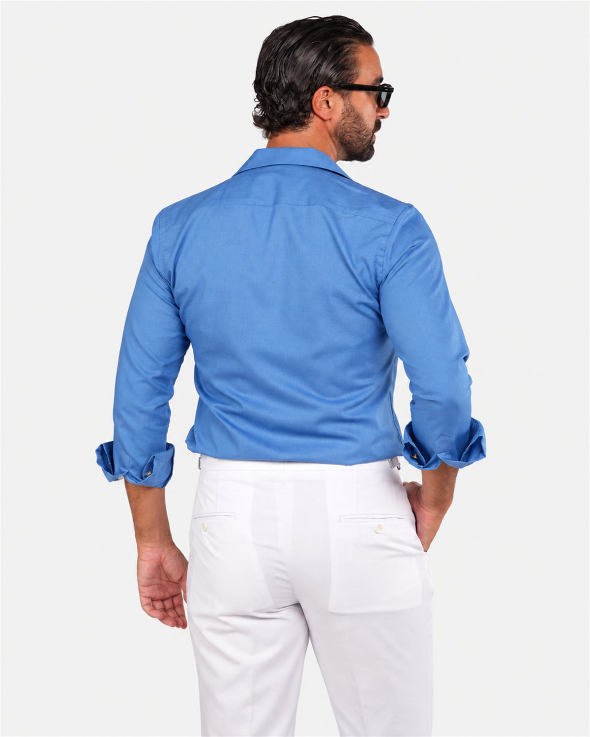 Blaues Safari-Hemd