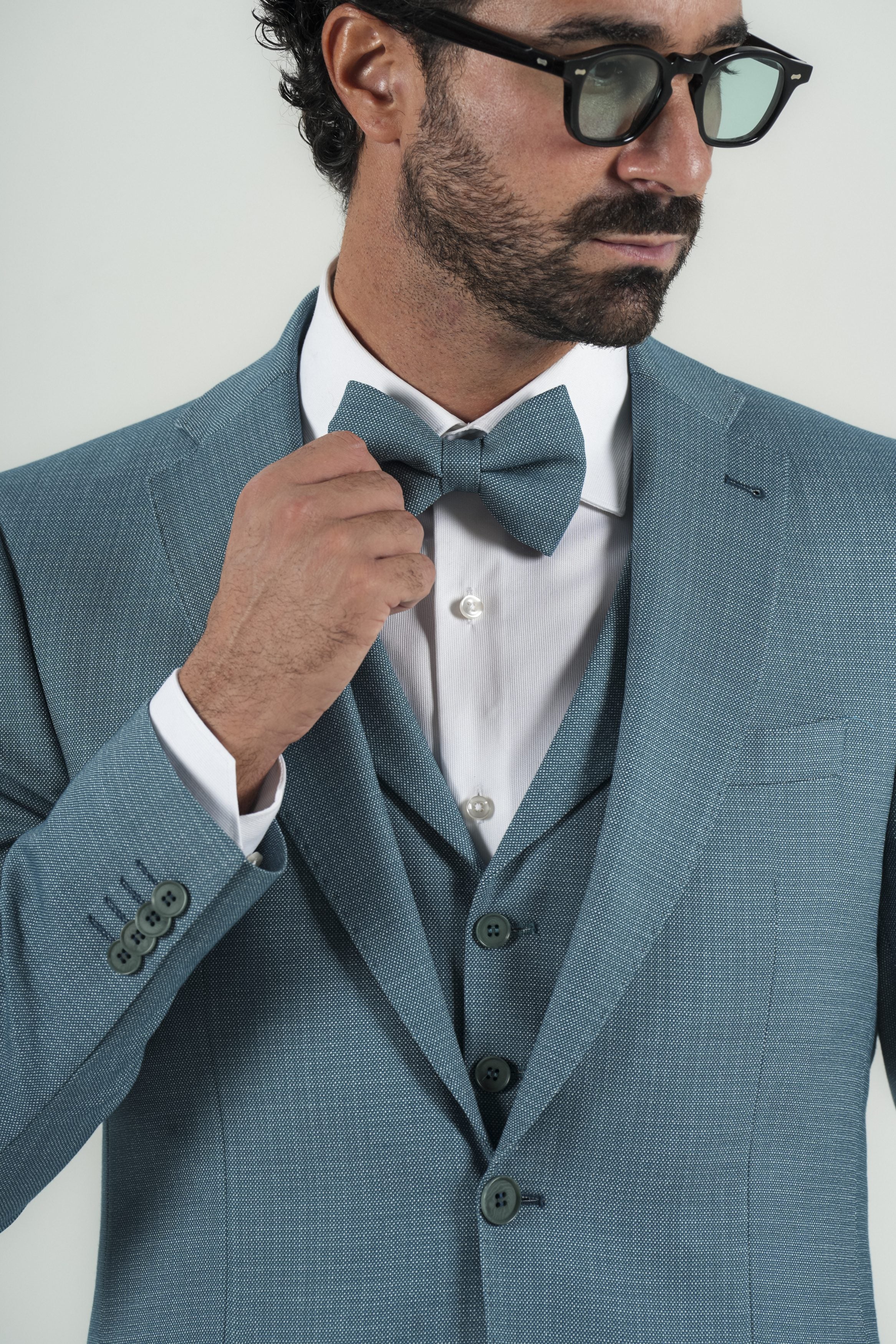 Turquoise Modern Fit Single-Breasted Suit