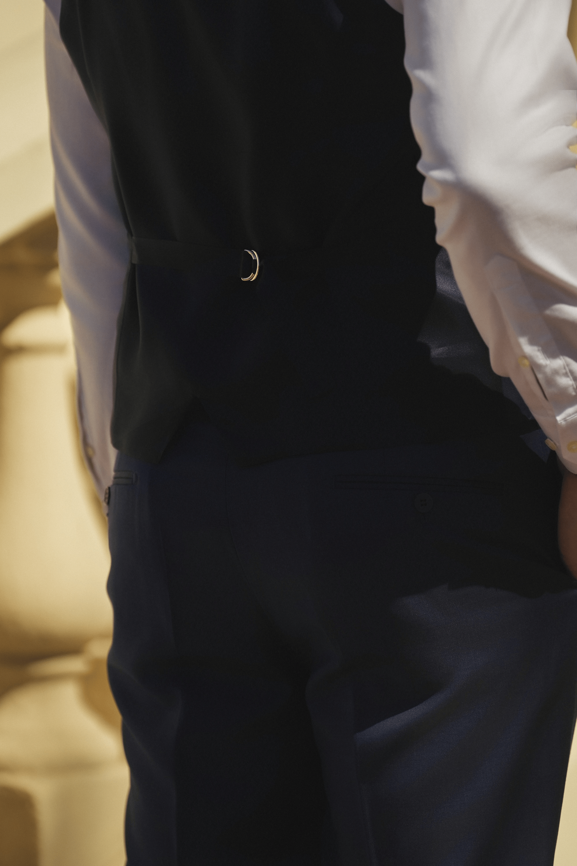 Navy Slim Fit Super 130’s Wool Single Breasted Suit