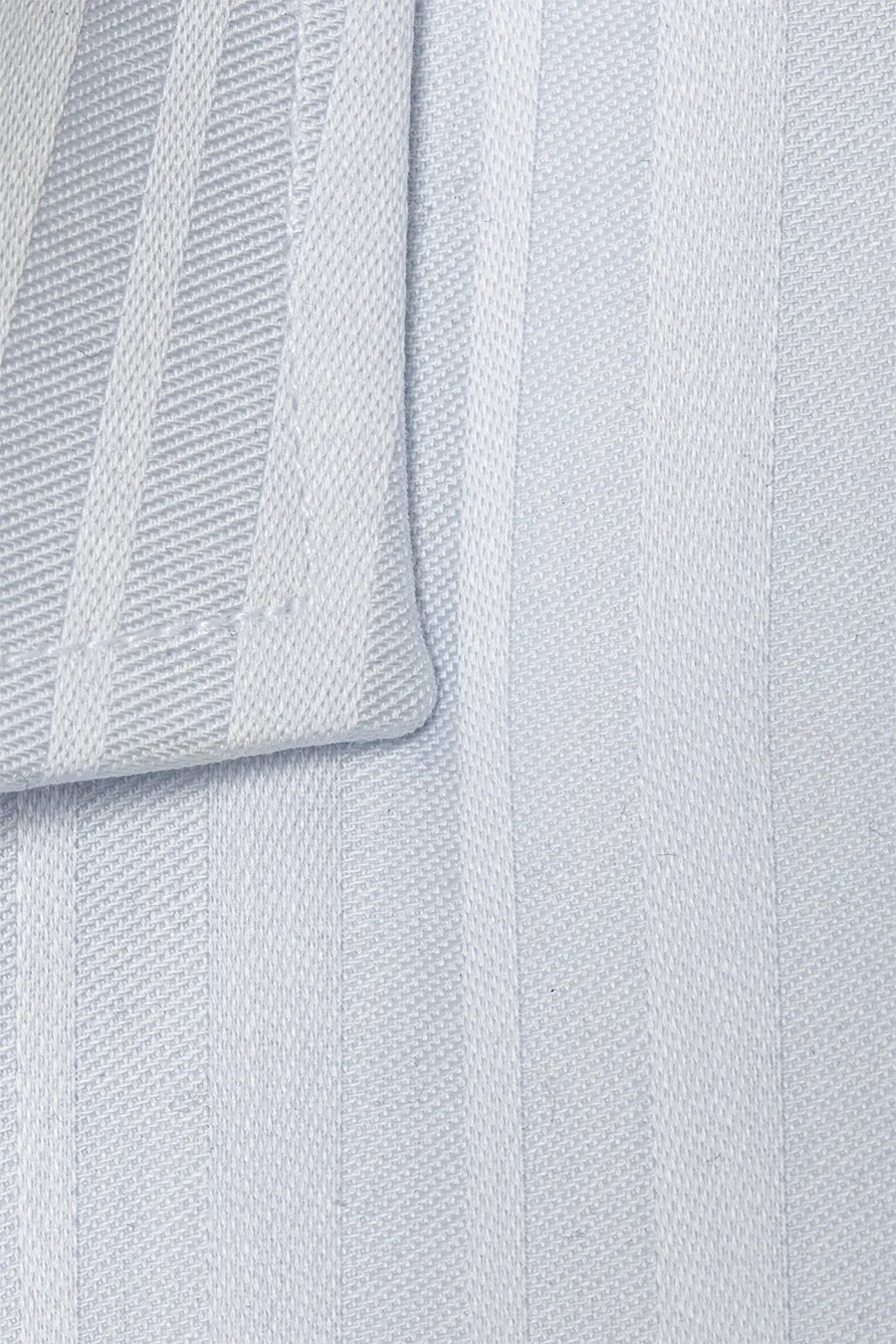 Hellblaues Slim Fit Hemd aus gestreifter Baumwolle