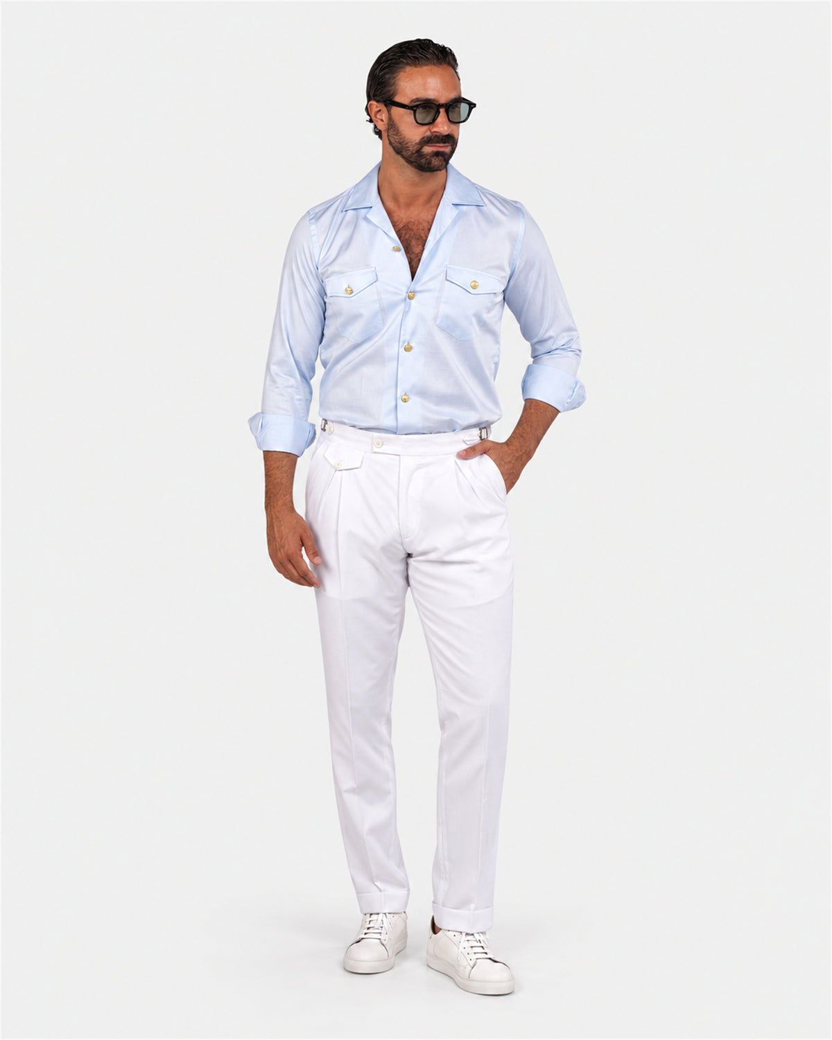Light blue safari shirt