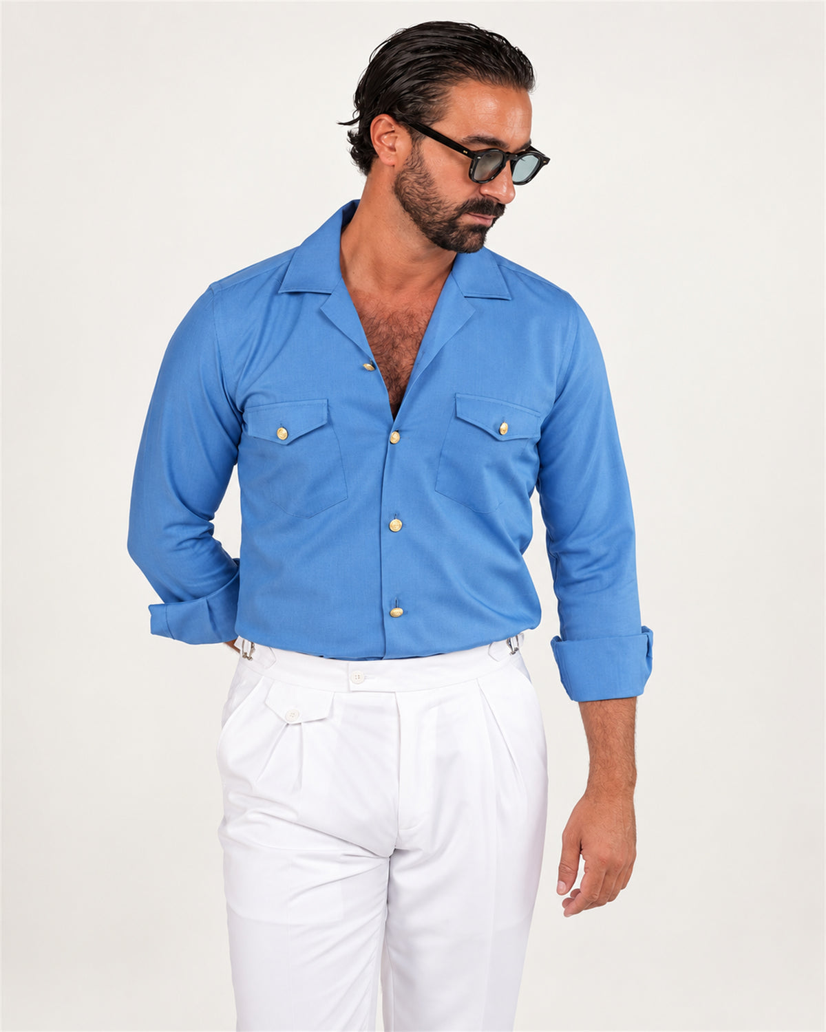 Italienische Hose in Weiss