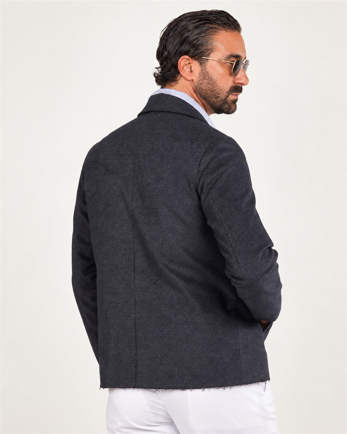 Marineblaue italienische Jacke