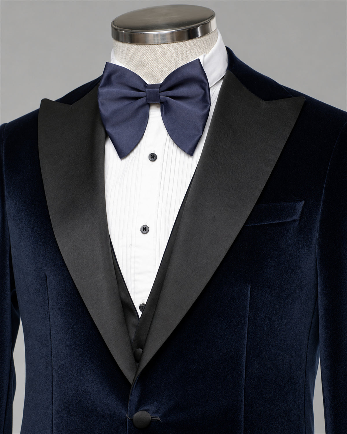 Navy Samt Smoking Herren – Eleganter Hochzeits- Galaanzug