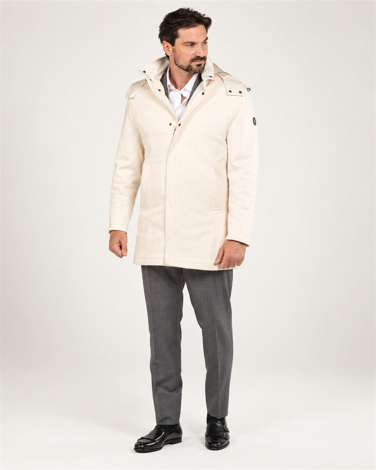 Off-White italienische Jacke aus Baumwollmischung