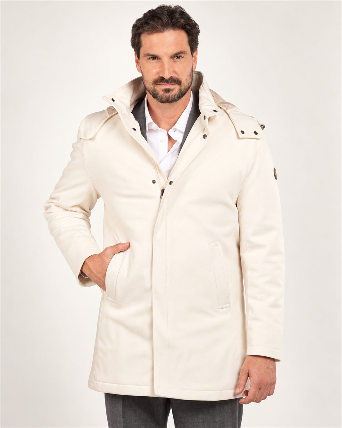 Off-White italienische Jacke aus Baumwollmischung
