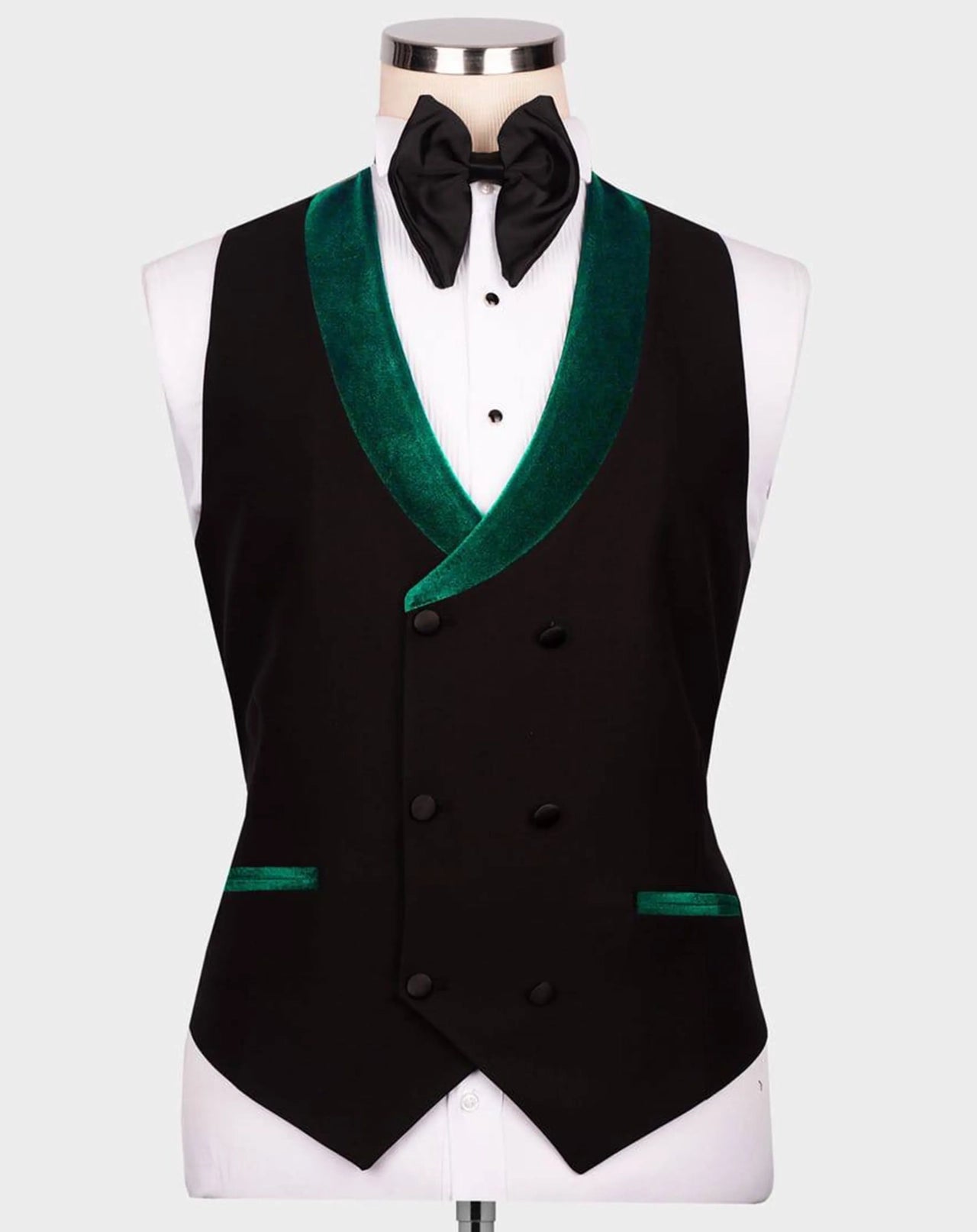 Smaragdgrüner Samt Smoking – Herren Slim Fit