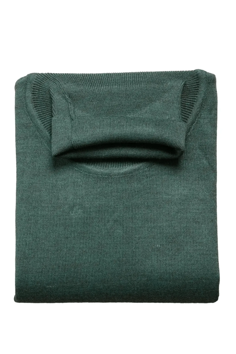 Rollkragenpullover Grün