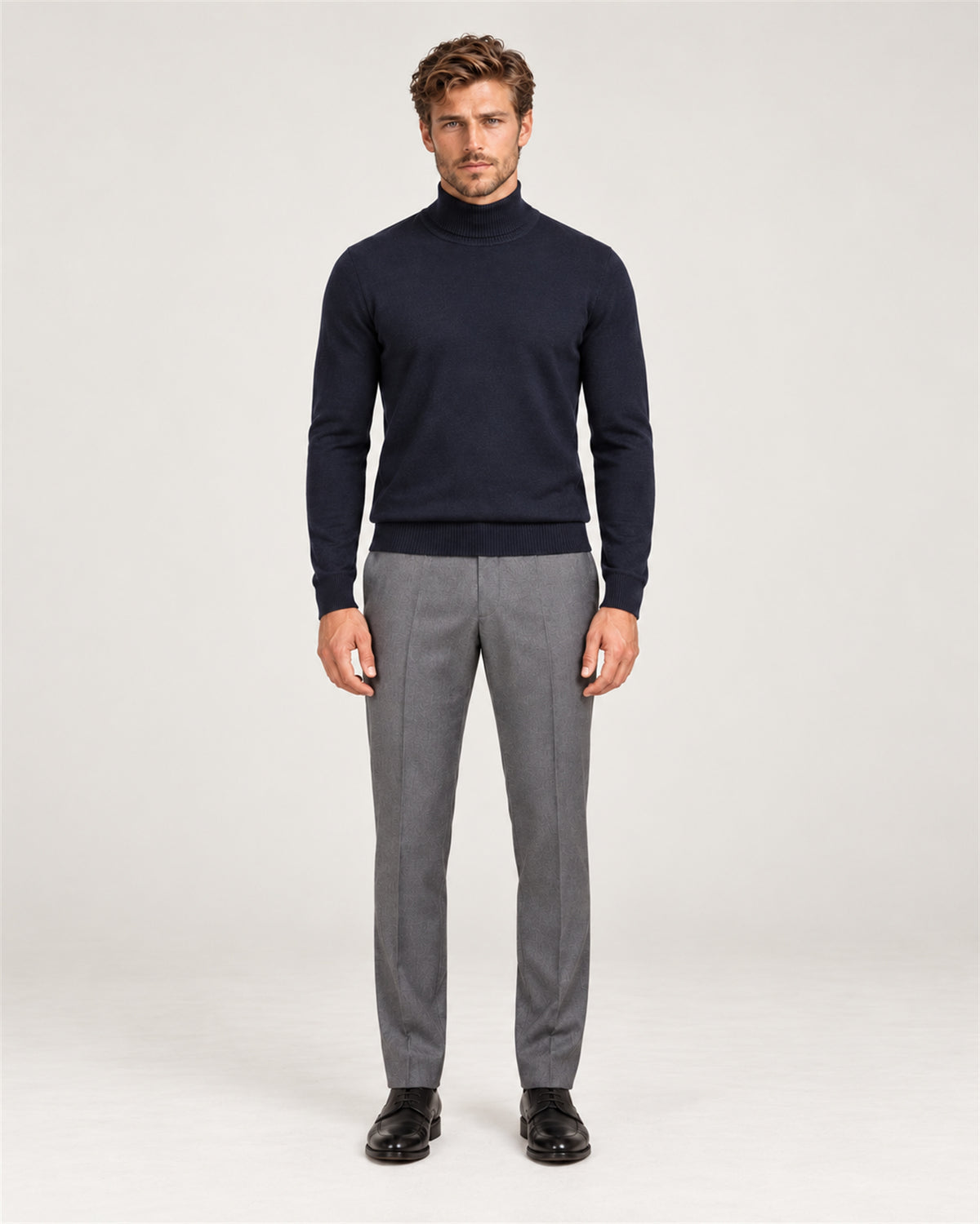 Rollkragenpullover Navy