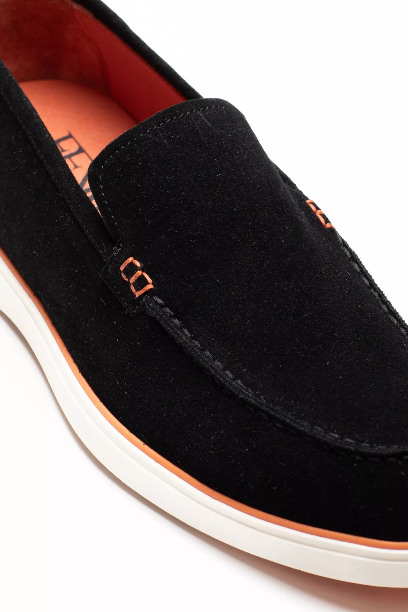 Schwarz Weich Wildleder Lafer-Schuh