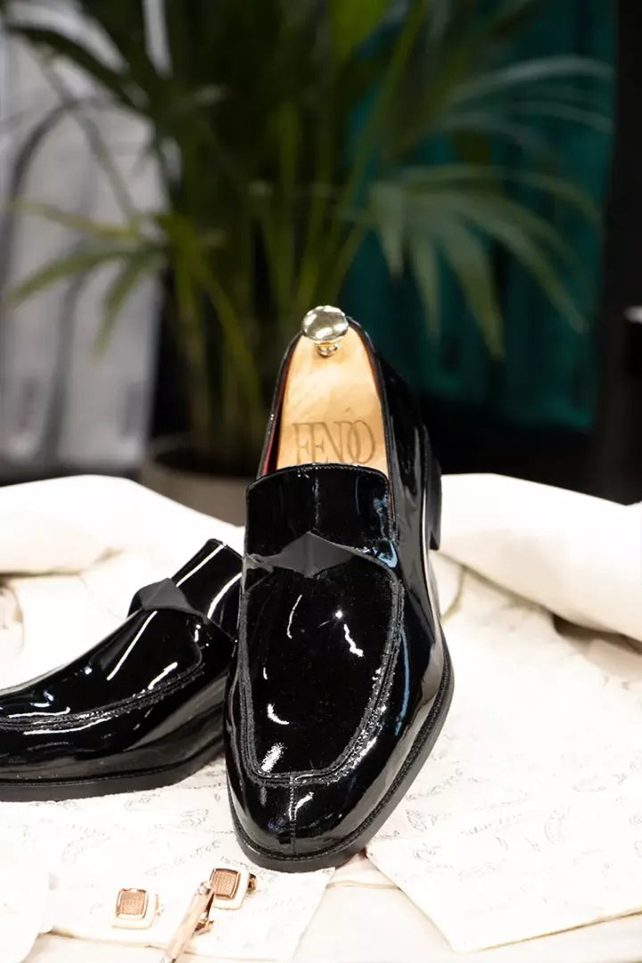 Schwarze Hochzeits schuhe