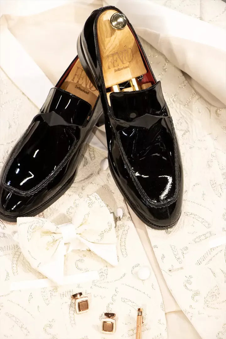 Schwarze Hochzeits schuhe