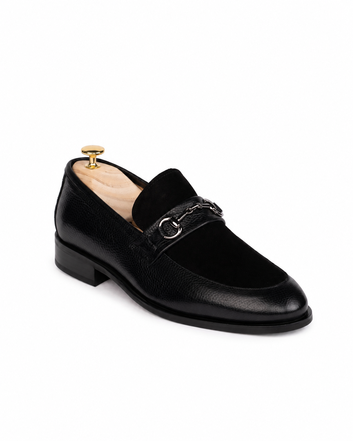 Schwarzer Horsebit-Loafer aus Kalbsleder