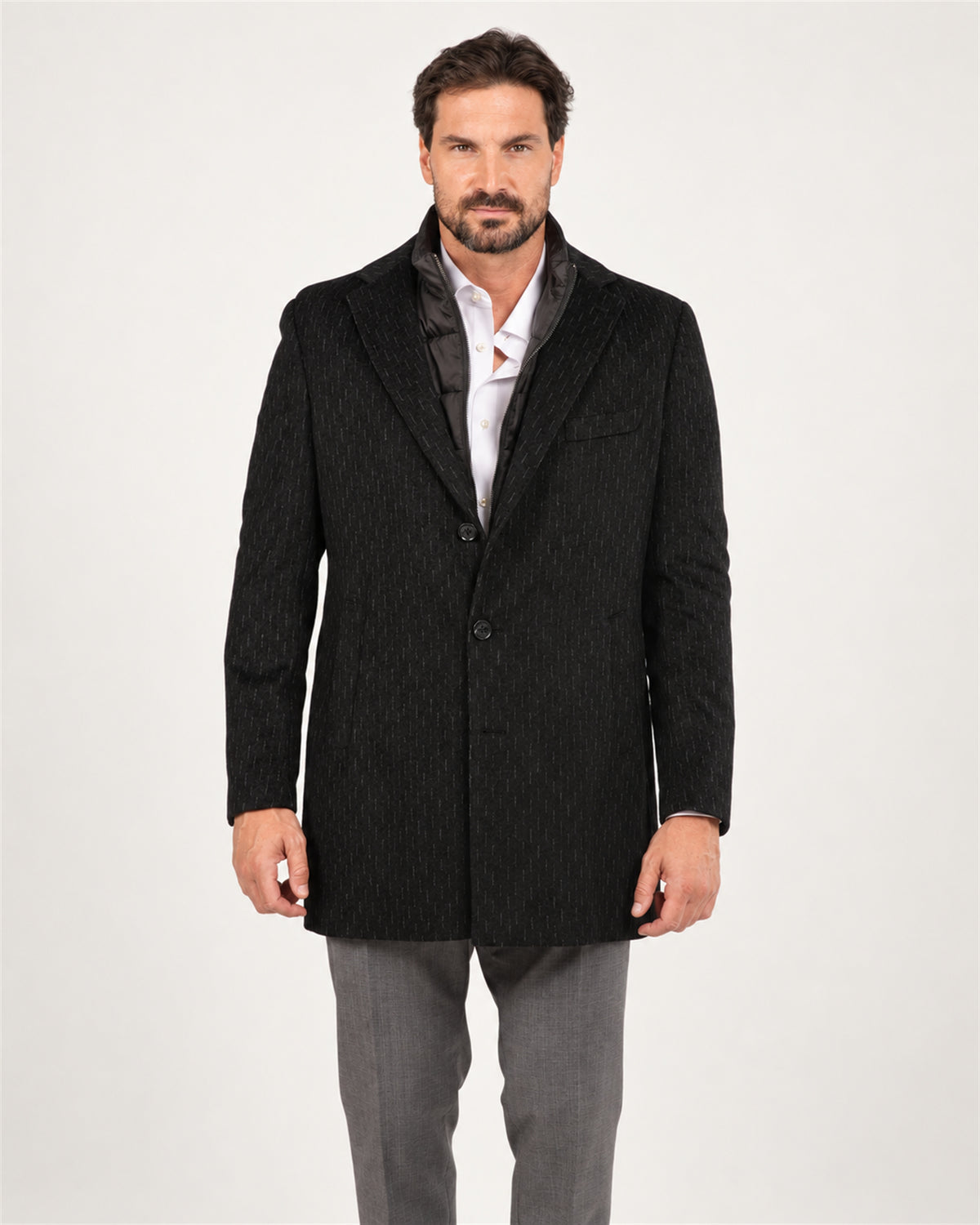 Black Italian wool coat
