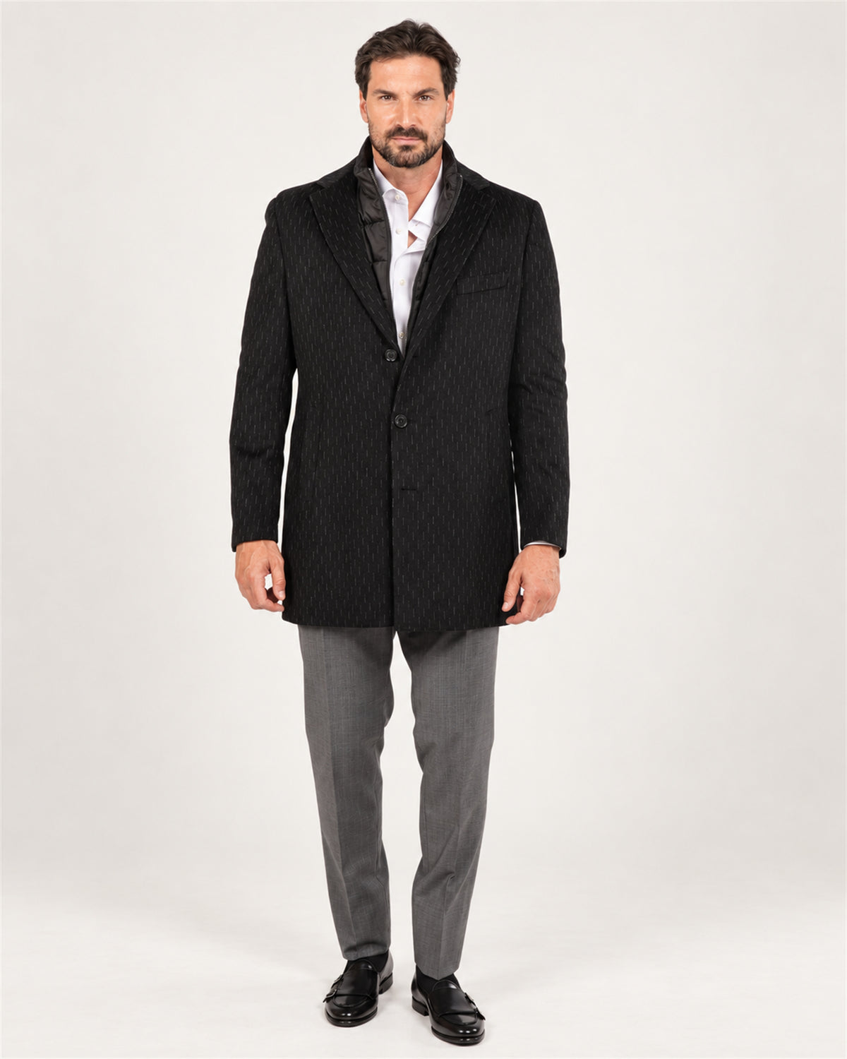 Black Italian wool coat