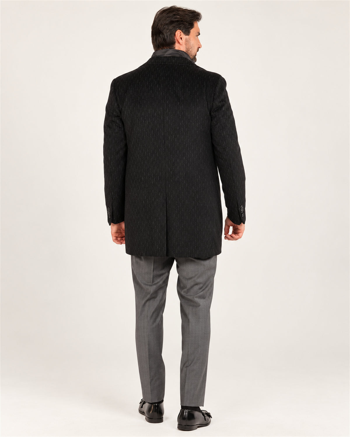 Black Italian wool coat
