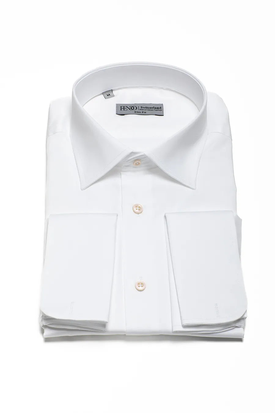 Weißes Slim Fit Hemd aus Baumwolle