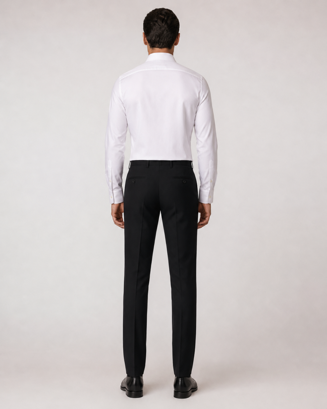 White cotton Oxford - non-iron