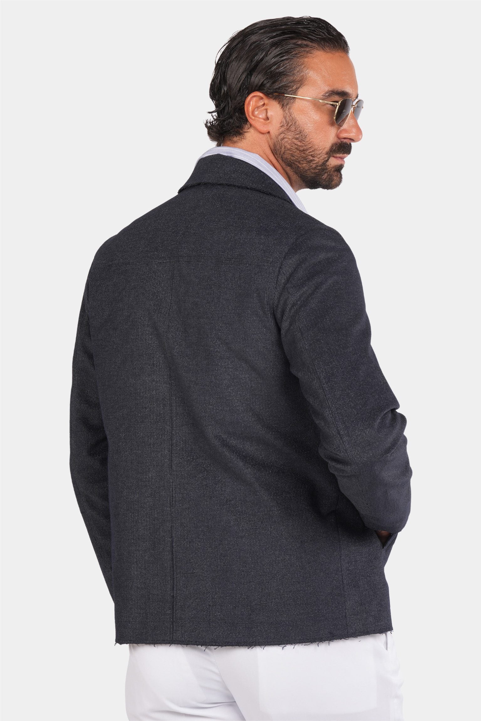 Marineblaue italienische Jacke