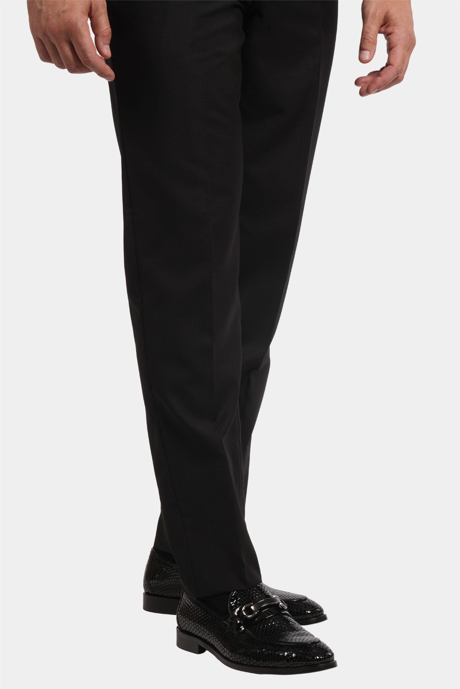 Elfenbein Slim Fit Einreihiger Smokinganzug