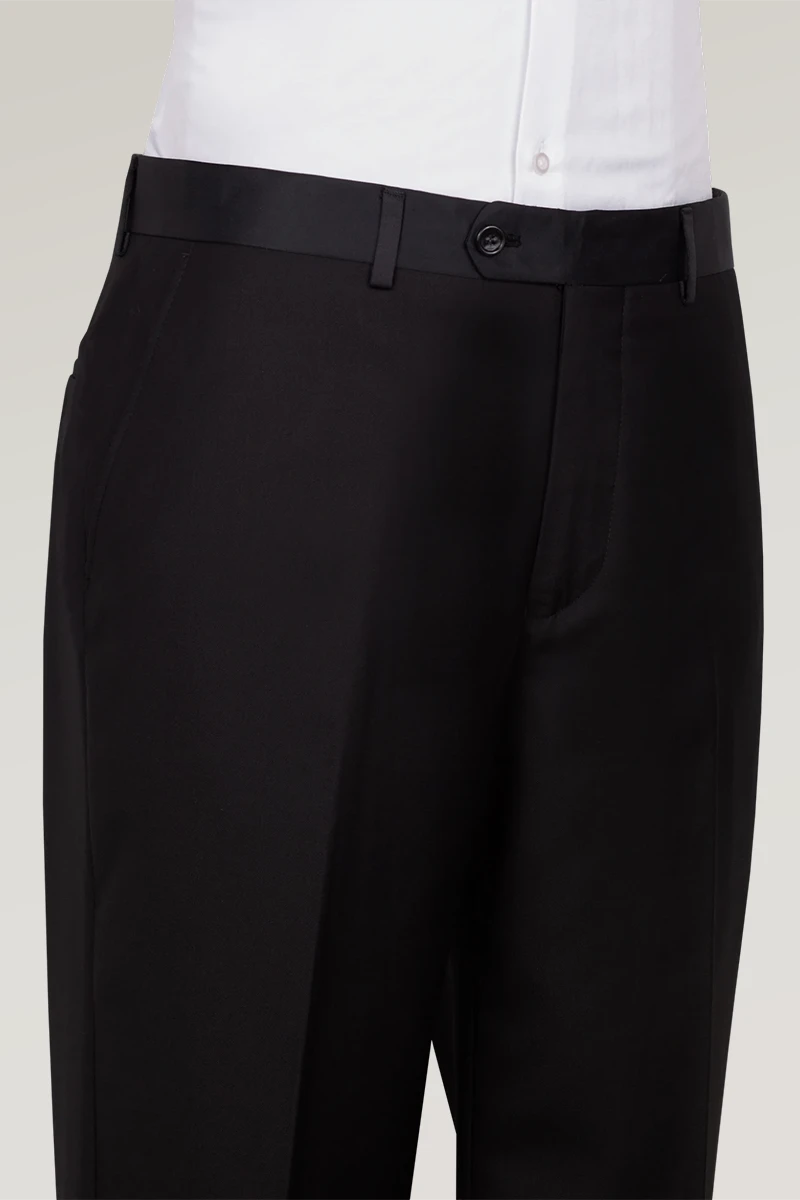 Schwarzer Slim Fit Doppelreihiger Smokinganzug