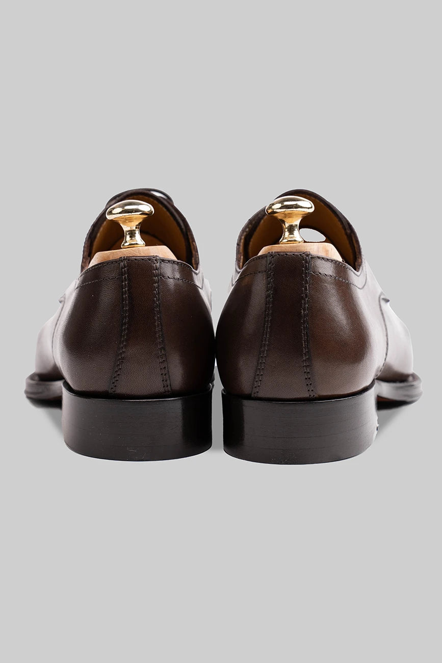 Brauner Derby-Schuh aus Kalbsleder