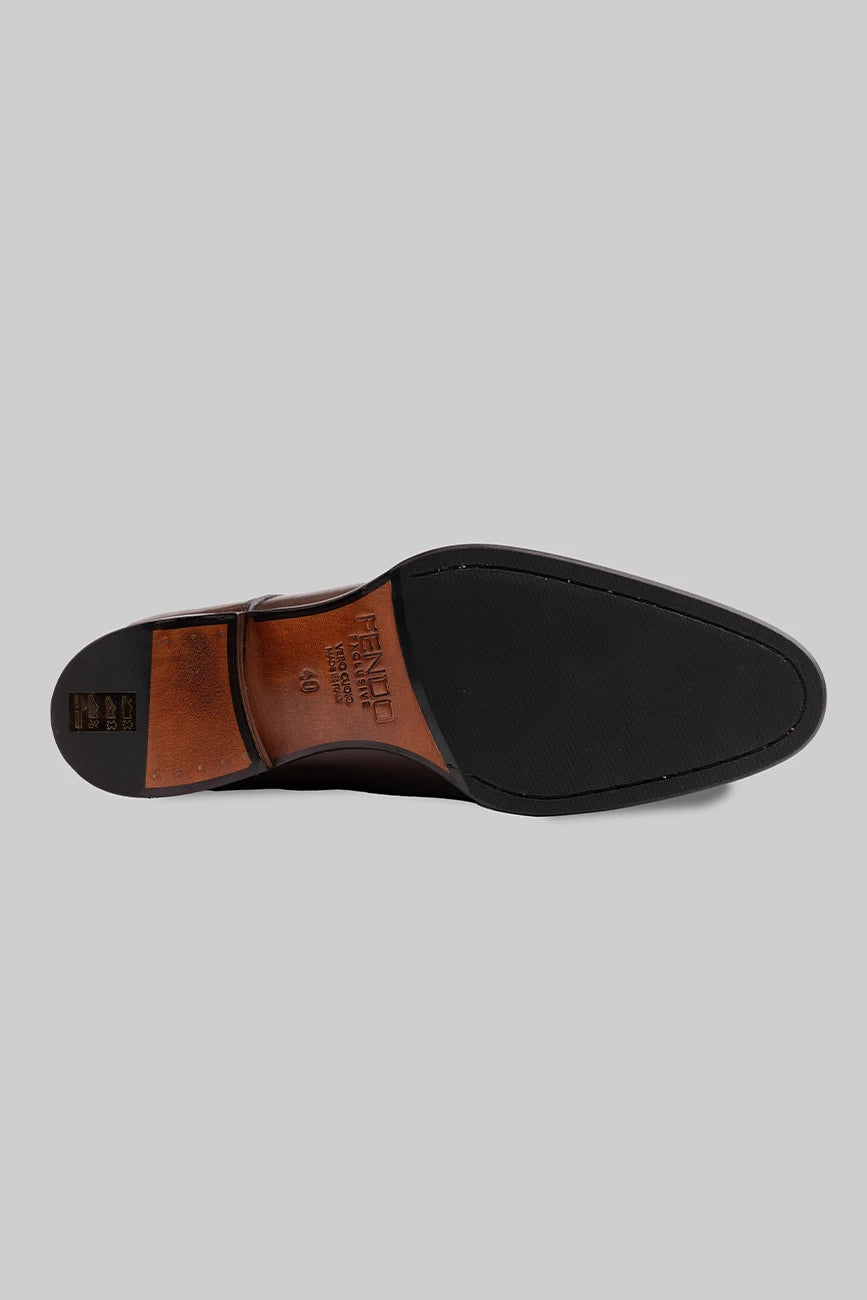 Brauner Derby-Schuh aus Kalbsleder