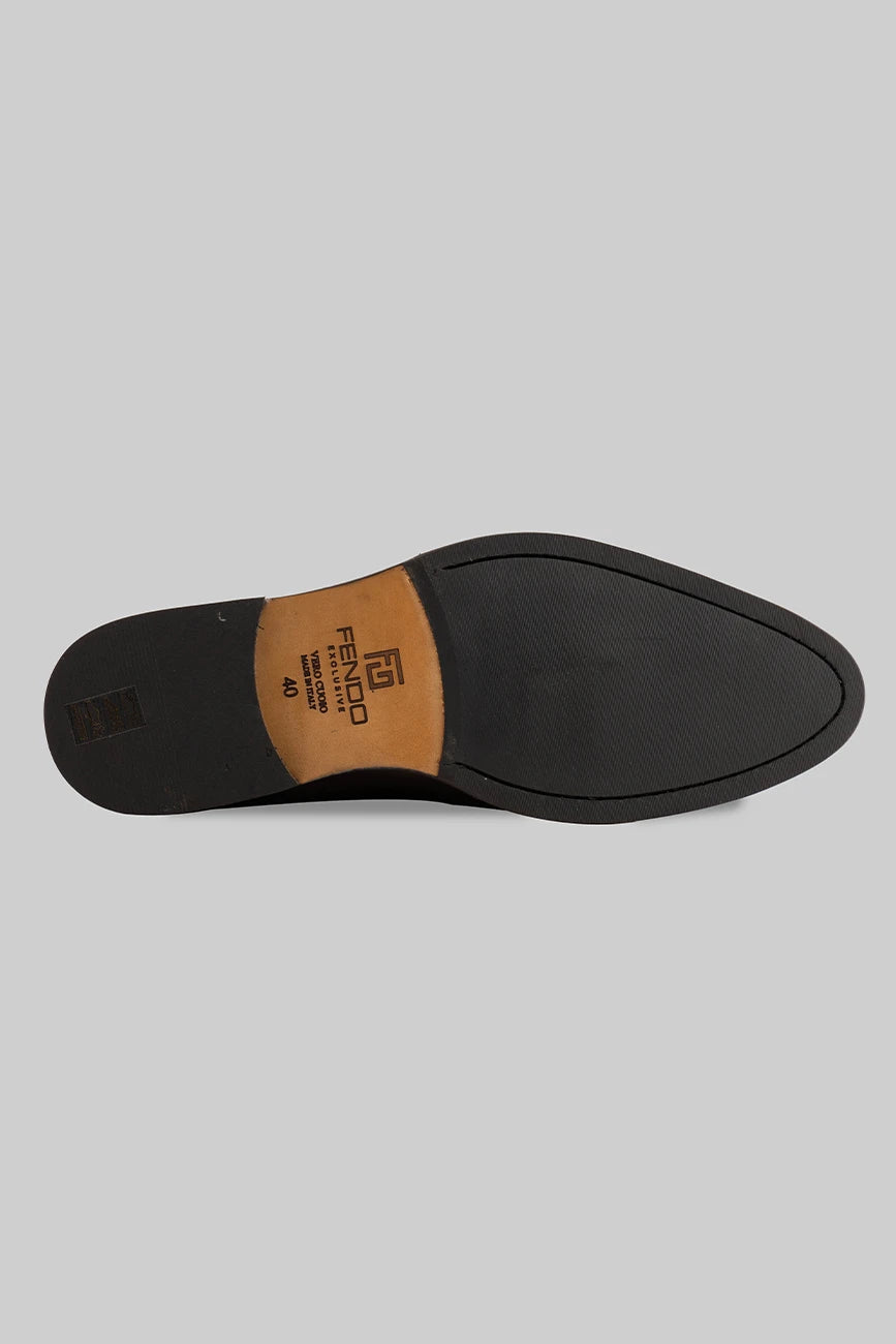 Brauner Oxford Cap-Toe-Schuh aus Kalbsleder