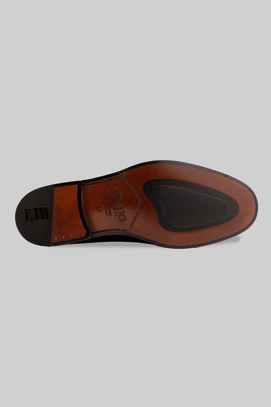 Brauner Tassel Loafer aus Kalbsleder