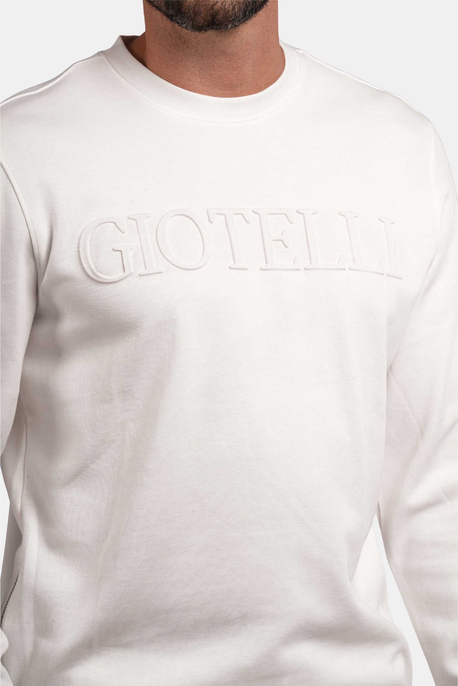 White tracksuit made of cotton blend