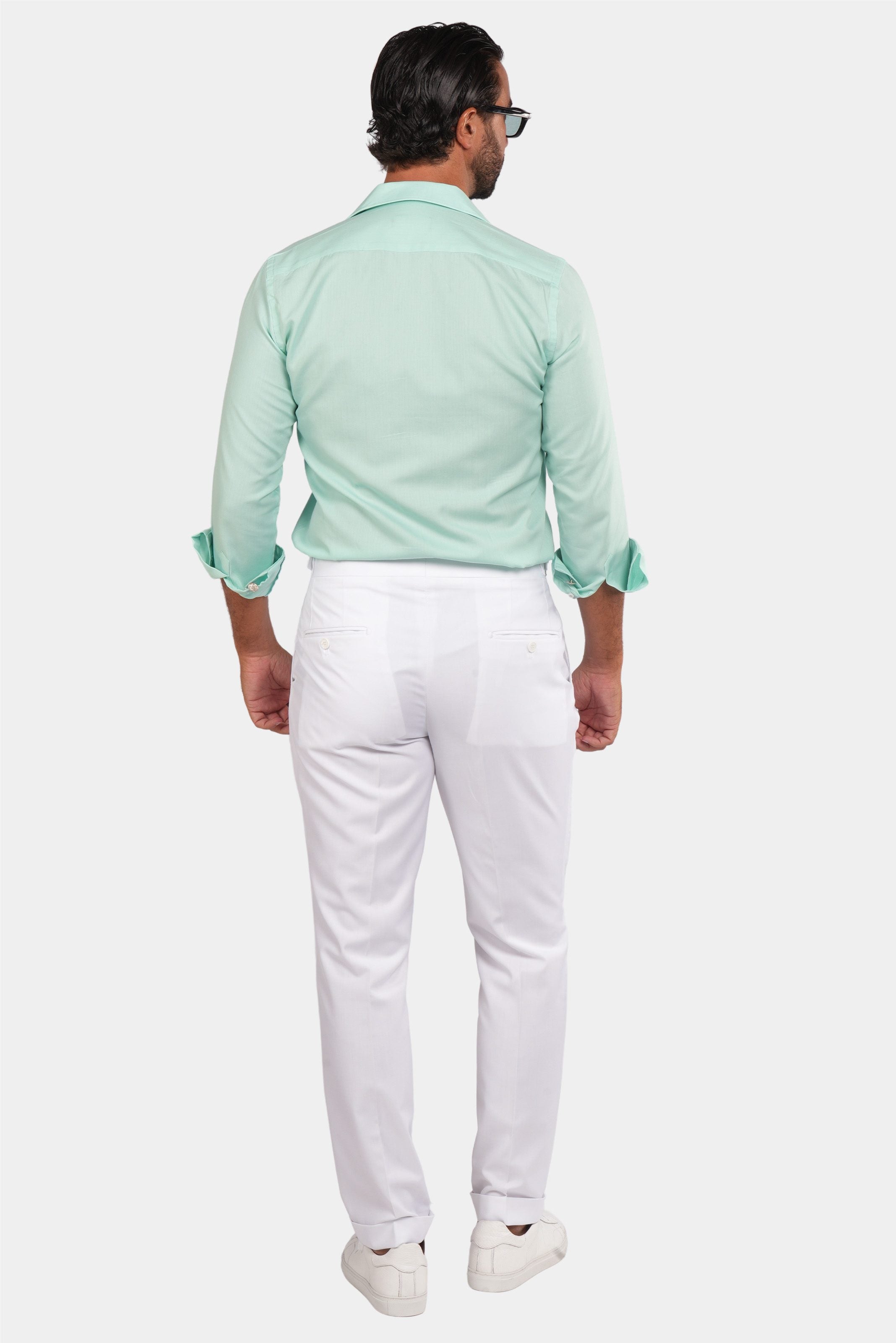 Turquoise safari shirt