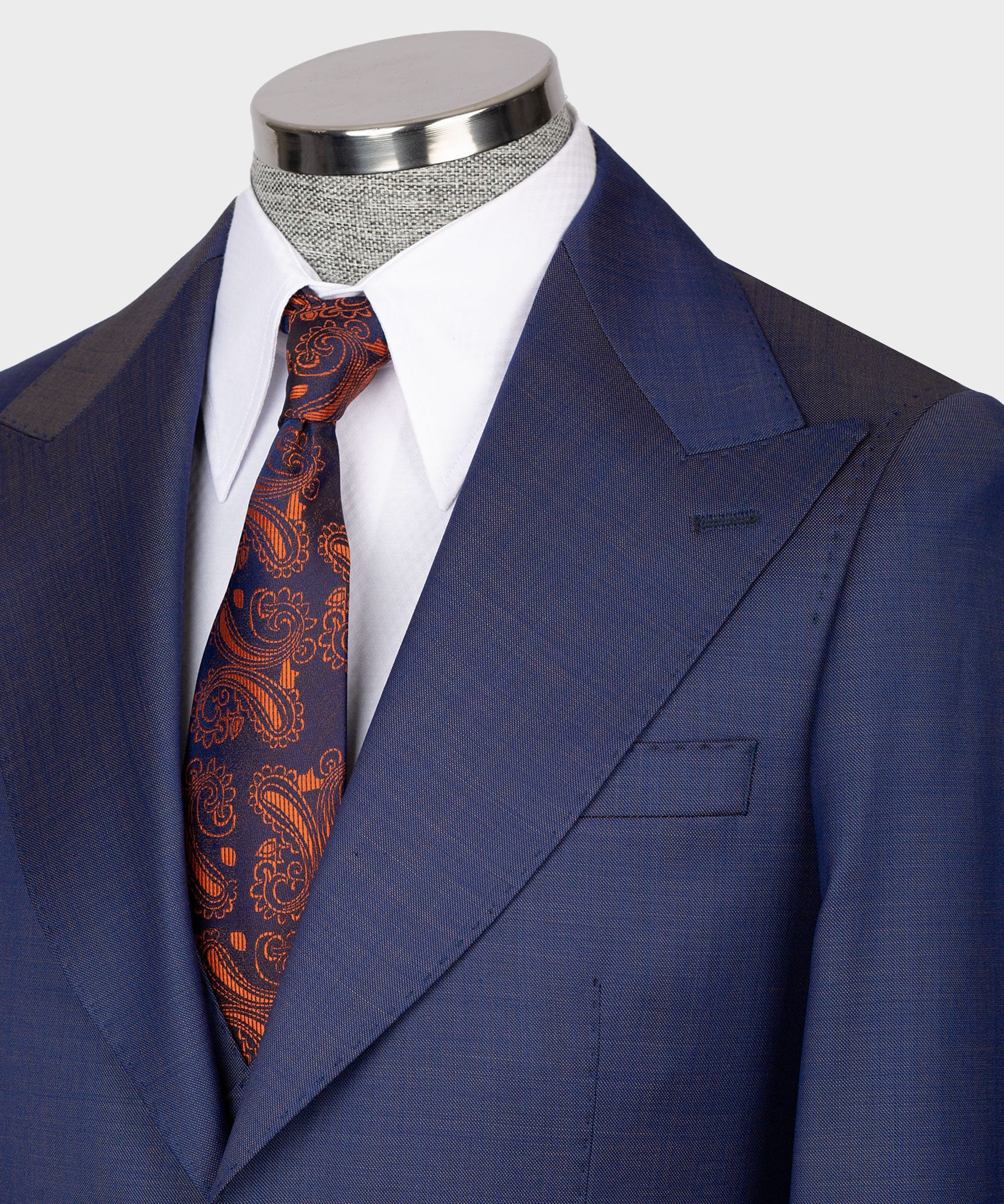 Navy blauer einreihiger Anzug in moderner fit